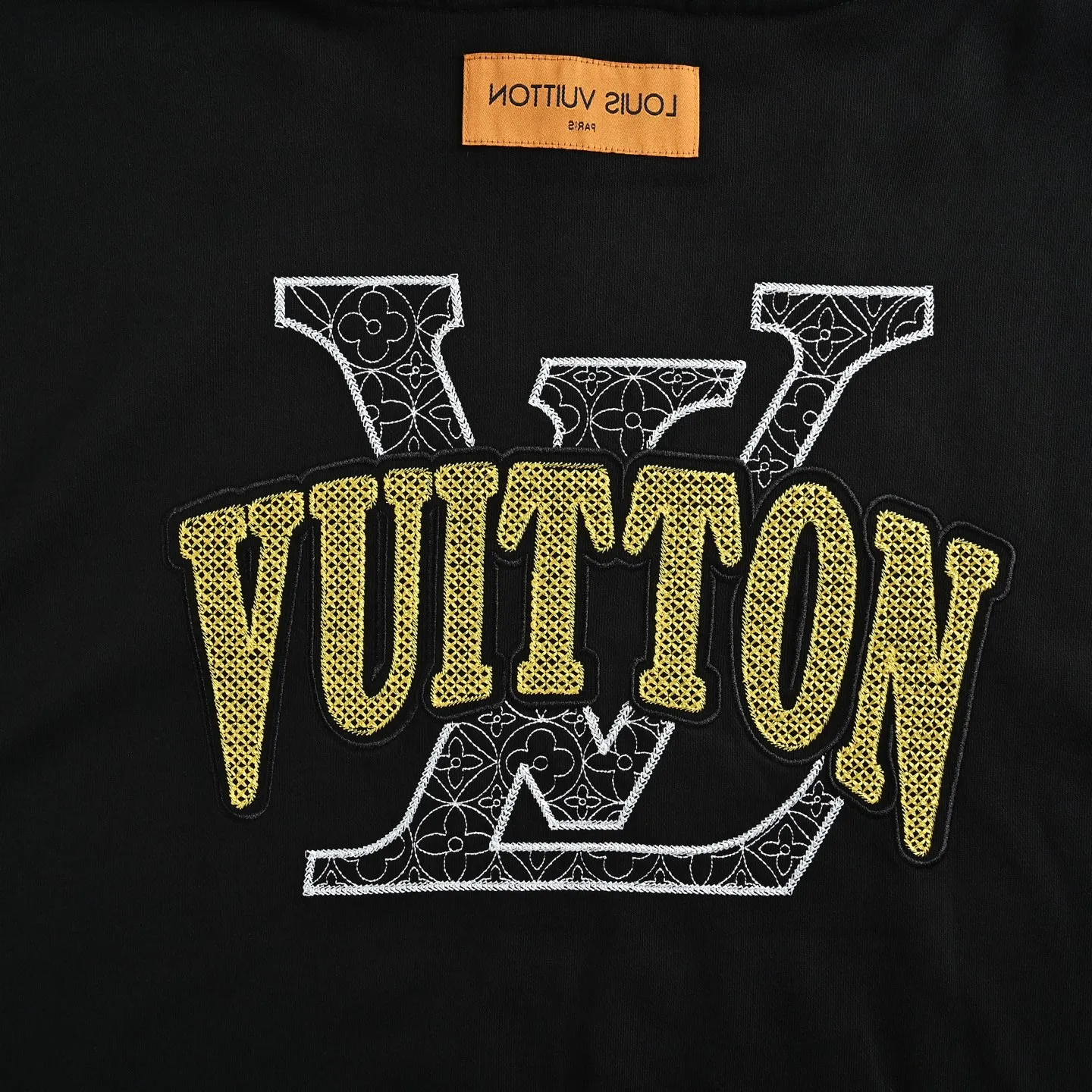 Louis Vuitton/Louis Vuitton Tatami Embroidered Logo Hooded Sweatshirt
